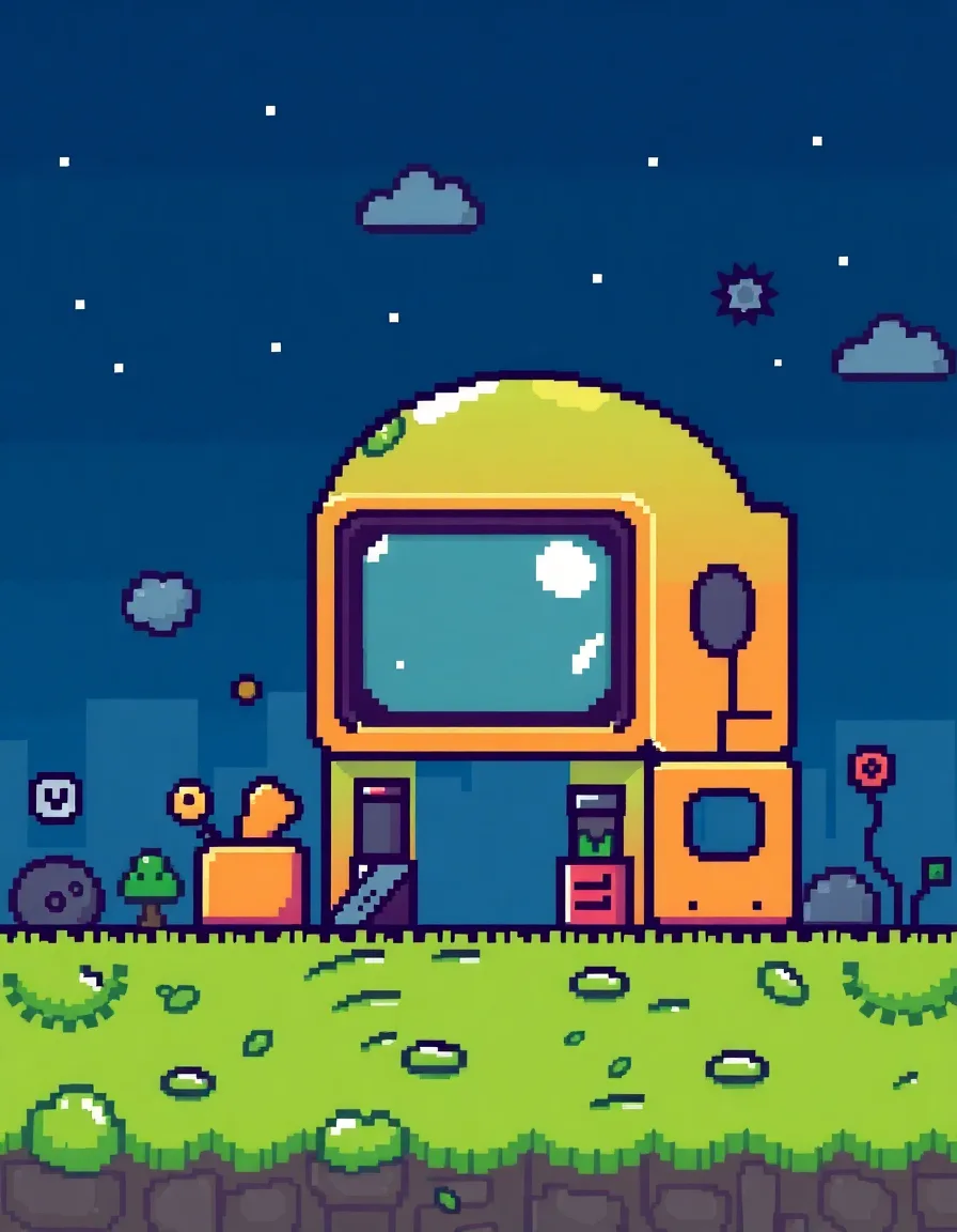 Der süsse Pixel Schal | Designvariante 2