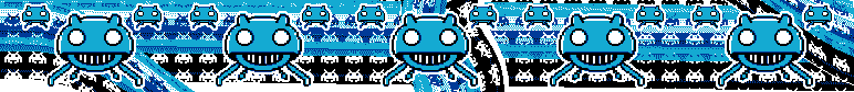 Football scarf Art Space Invaders | knitted scarf design