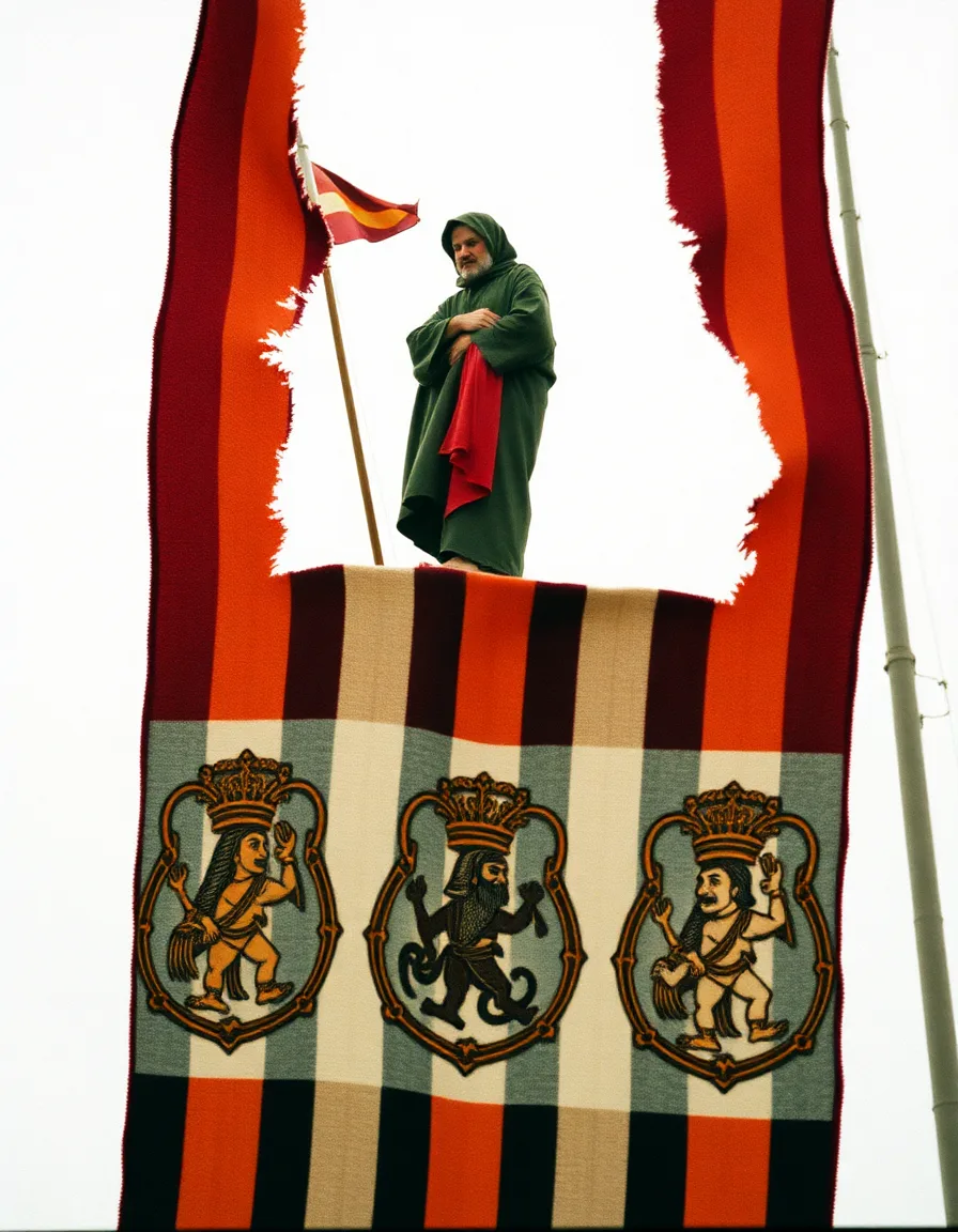 Fanschal Mönch im Ausguck | Designvariante 2