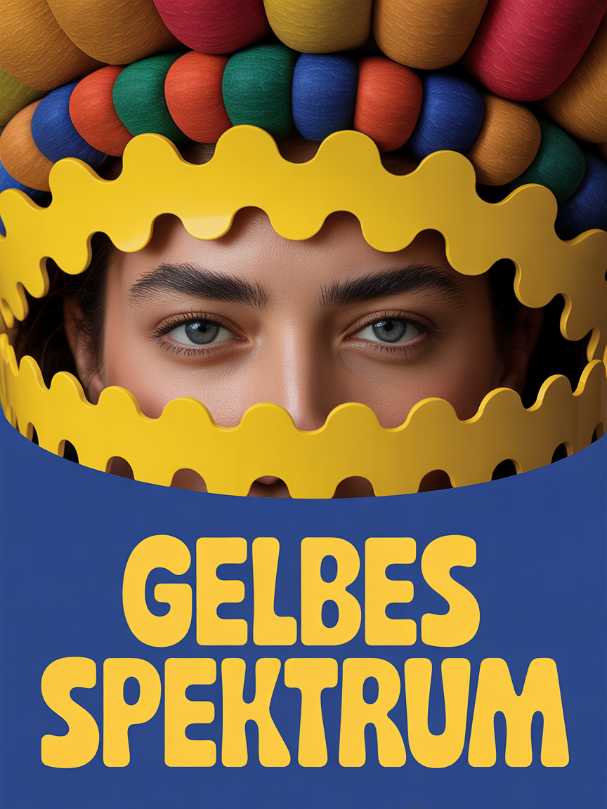 Fanschal Gelbes Spektrum | Designvariante 3