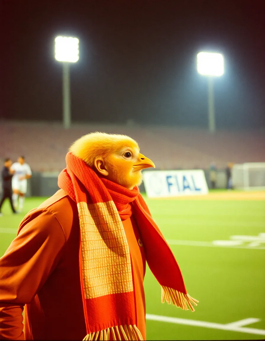 Chick run football scarf | mood image
