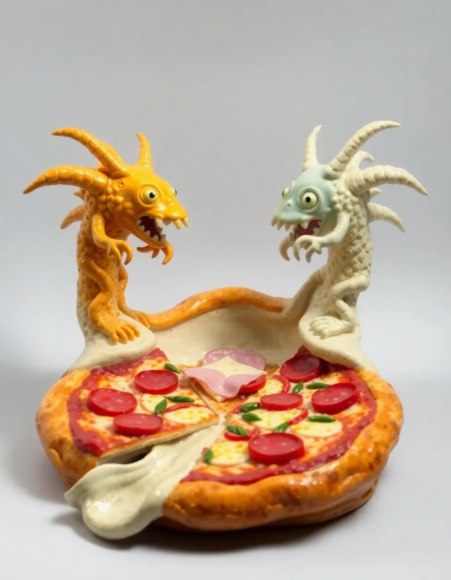 Pizza on fire - the scarf! | design variant 3