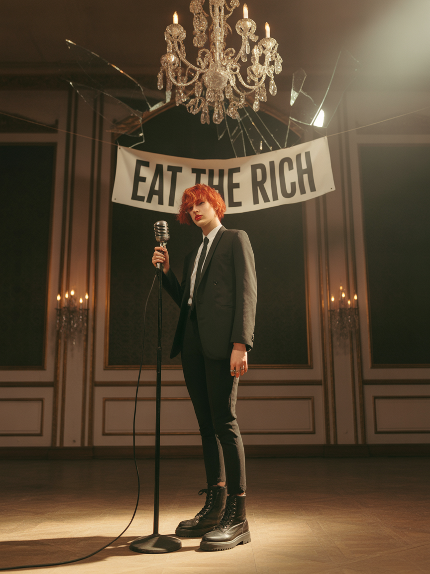 Eat the Rich Scarf | mood image