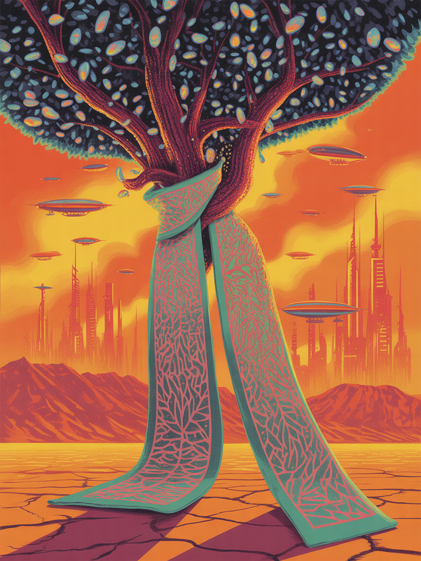 Schund Baum Schal | Designvariante 2
