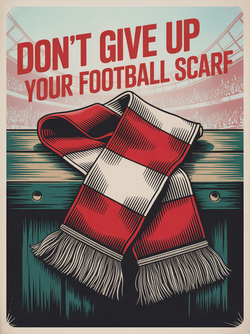 Don't give up your football scarf | mood image