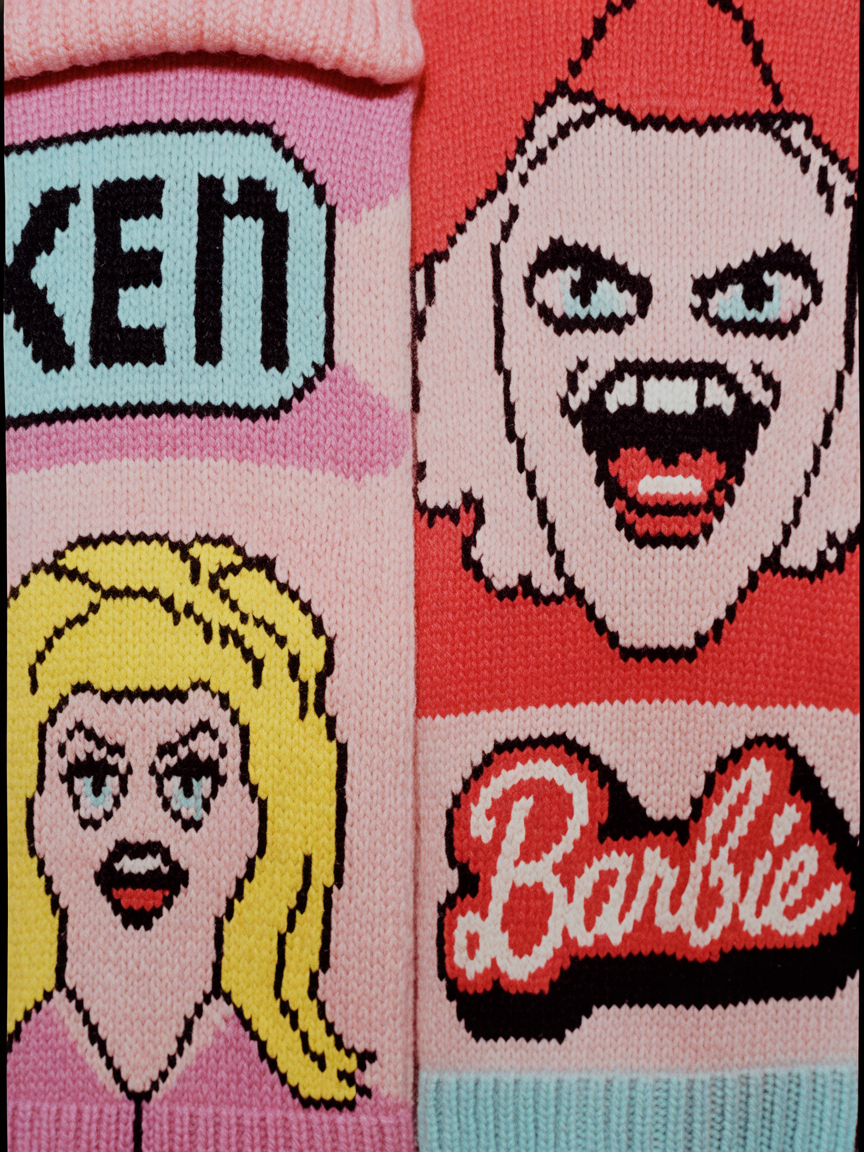 Wieder verärgert, Barbie Schal | Designvariante 3