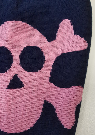 Knit fabric skull Jac