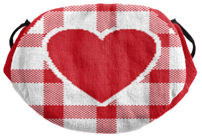 knit mask heart