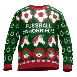 sweater football unicorn elf