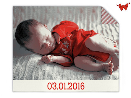 Baby blanket with photo
