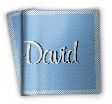 blanket with name David