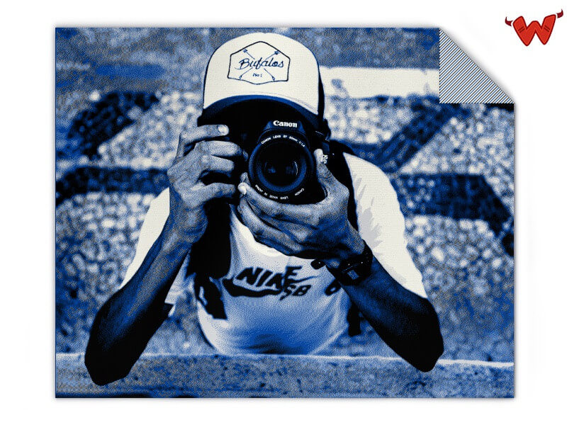 Photo collage blanket