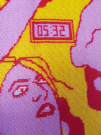 clock pattern fabric design