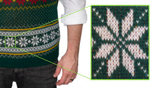Custom sweater detail Custom sweater detail