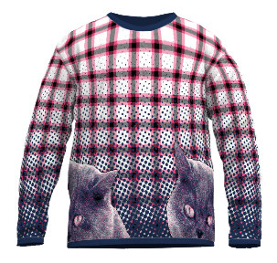 Fine knit cat sweater Fine knit cat sweater