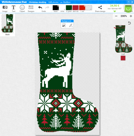 Stocking Online Designer