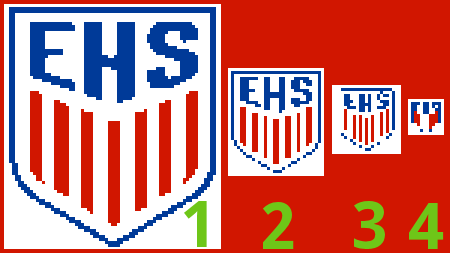 Größe Logo auf Fanschal erkennbar