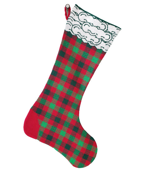 Nikolaus Deko Strumpf gestrickt