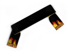 Custom scarf with flames 