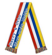 Soccer scarf with motto 