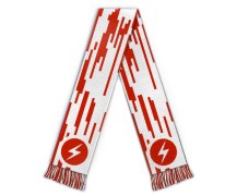 Football scarf red white 