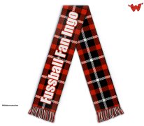 Football scarf Jacquard knit 