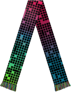 Neon Pixel Fanschal 
