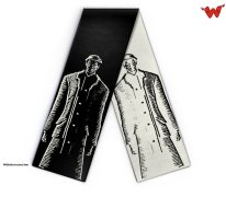Black white man scarf 