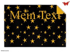 Knit blanket 2-color with stars 