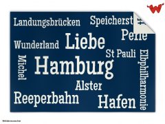 Typo knit blanket Hamburg 