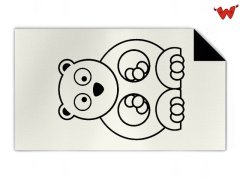 Kids Knit blanket polar bear 