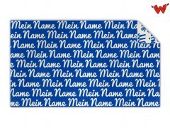 Kids knit blanket with name 