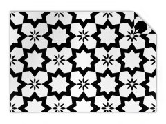 Knit blanket reversible star 
