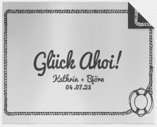 Knit blanket wedding text 