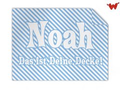 Bio-Babydecke mit Name 