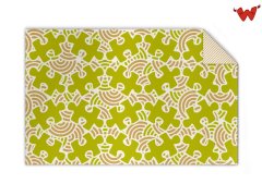 Kids Knit blanket 4-color with pattern 