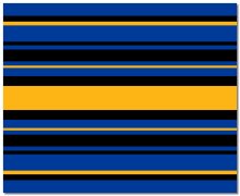 Knit blanket 4-color with stripes 