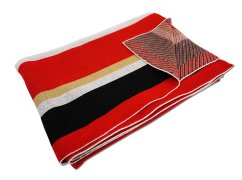 Kids Knit blanket with stripes 