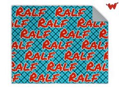 Cotton Knit blanket with name 
