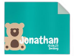 Babyblanket teddybear 