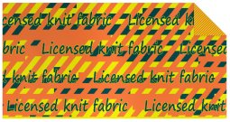 Licensed knit fabric 