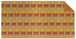 Knit fabric I love hamburger 