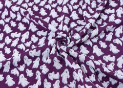 Baumwollstoff Geister gestrickt 