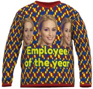 Fineknit sweater with photo 