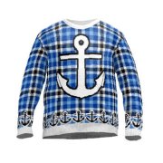 Knit sweater anchor 