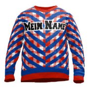 Knit sweater with name 