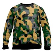 Knit sweater camouflage 