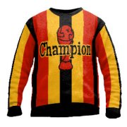 Knit sweater soccer cup 
