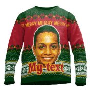 Knitted portrait sweater 