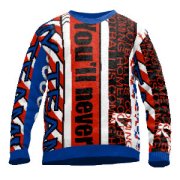 Pullover Fanschal 